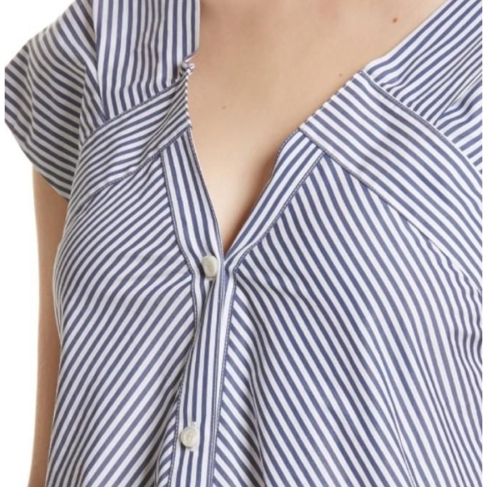 Blue and white Stripe Theory Top